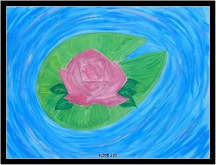<center>Rose Joy~Handpainted Art