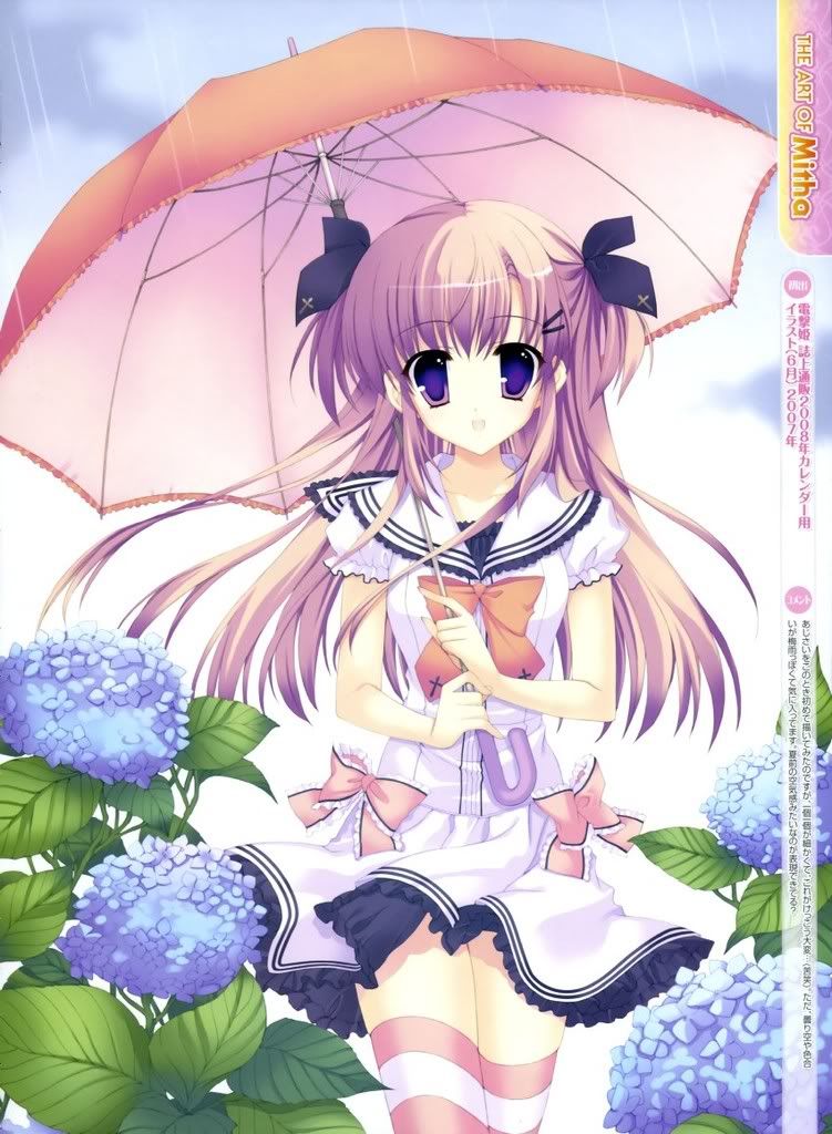 anime umbrella girl