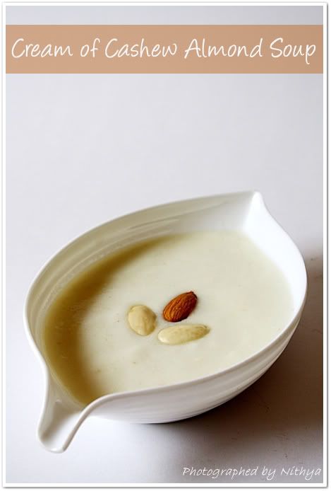 Cream of cashew almond soup3