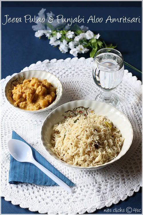 Jeera rice &amp; amritsari