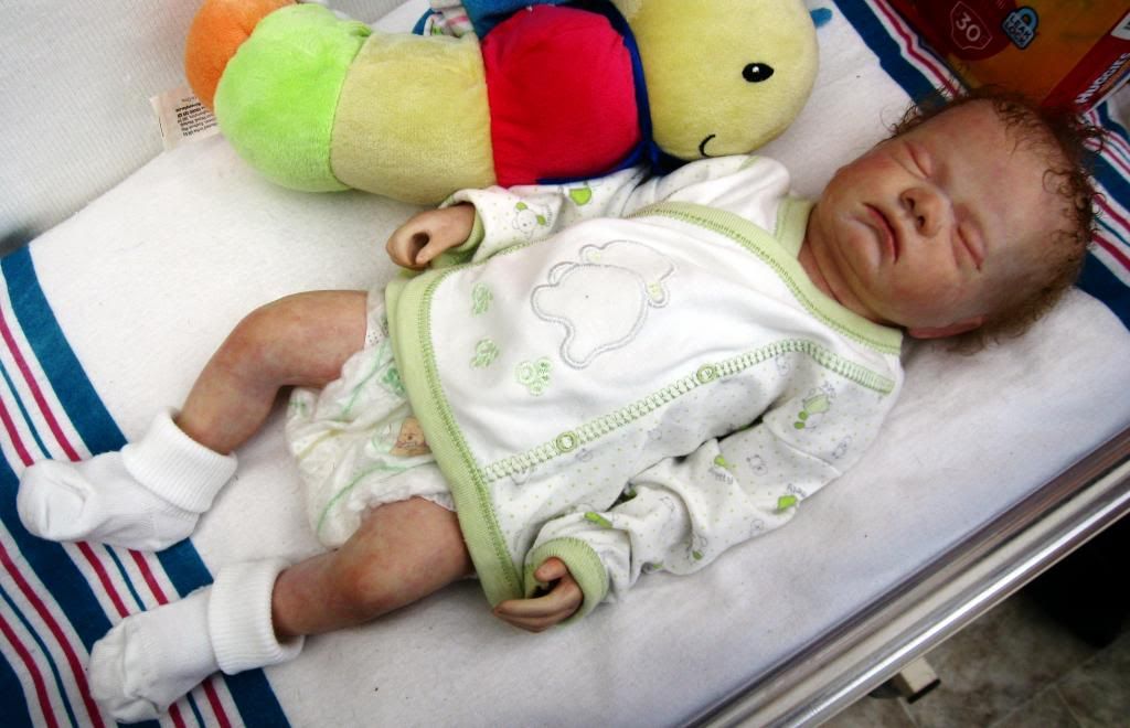 Reborn full body preemie girl from hospital training doll. silicone like!