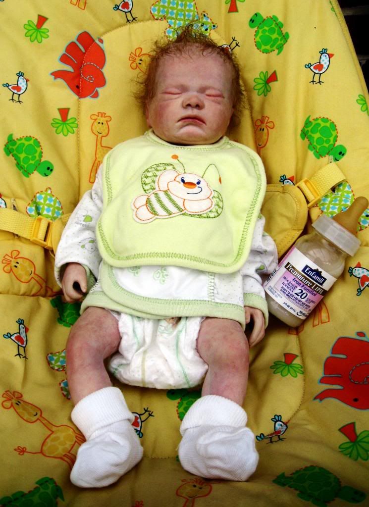 Reborn full body preemie girl from hospital training doll. silicone like!