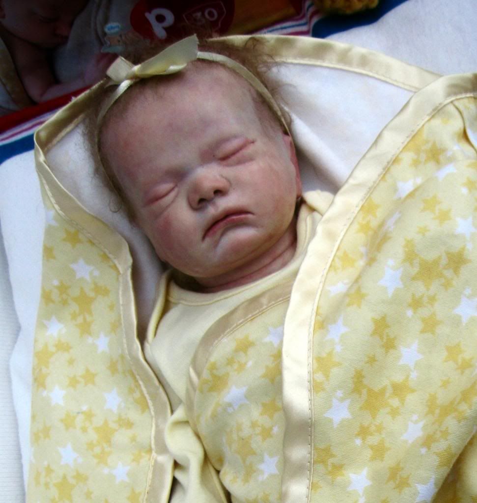 Reborn full body preemie girl from hospital training doll. silicone like!