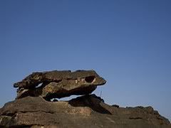 Natural stone tortoise at Bhimbetka bhimbetka-natural-stone-tortoise