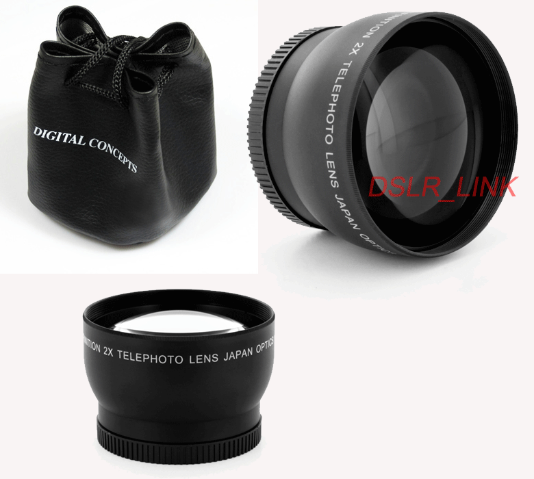 2X Telephoto Conversion Lens for Canon Nikon SLR Camera High Definition