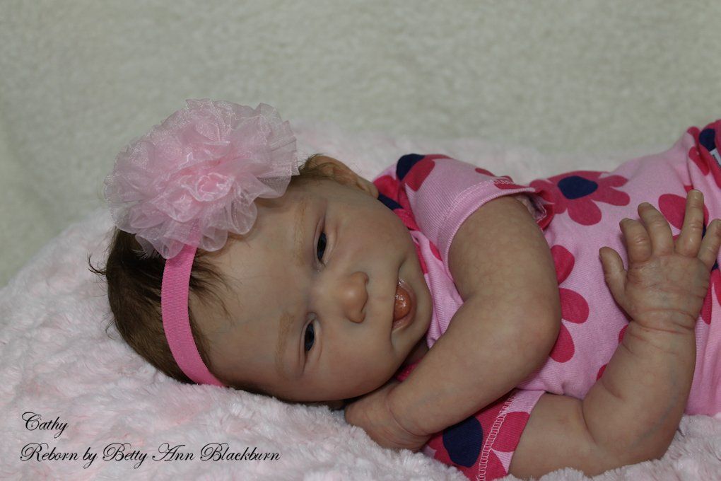 Reborn baby girl doll - Cathy by Olga Auer