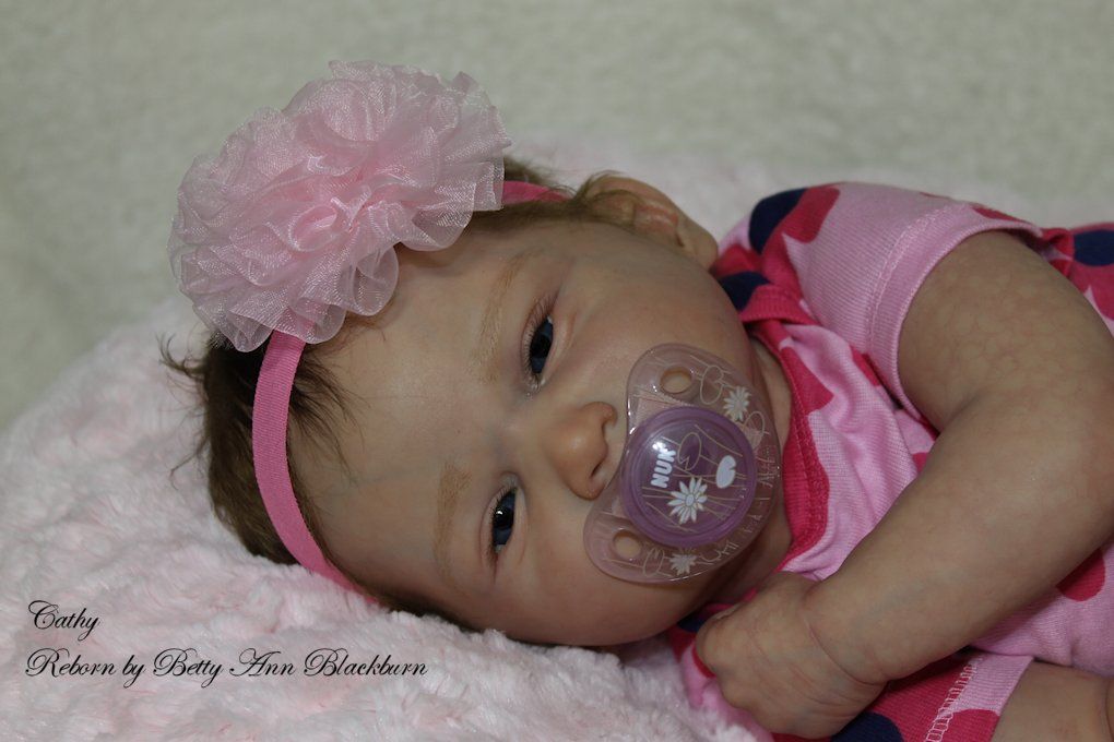 Reborn baby girl doll - Cathy by Olga Auer