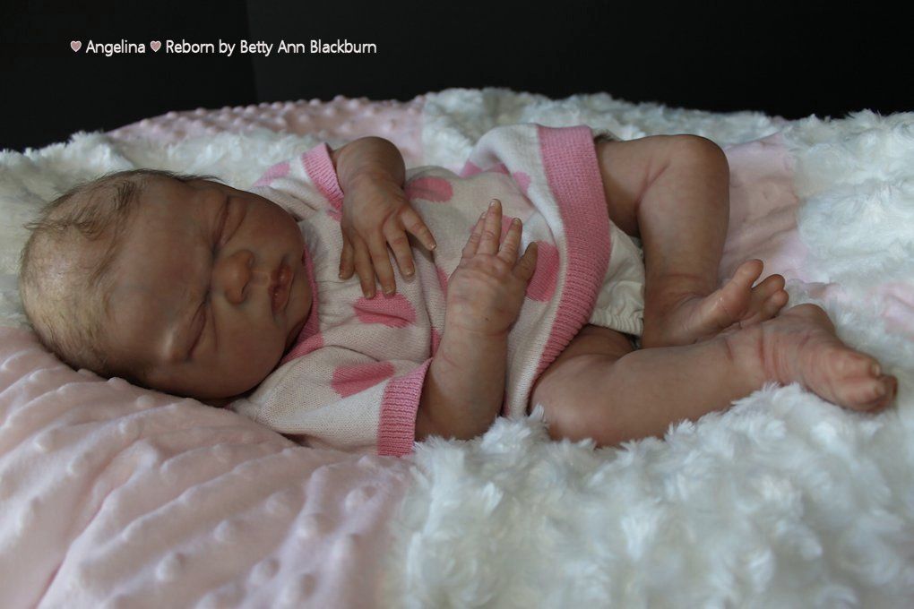 Reborn baby girl doll - Angelina by Cindy Musgrove