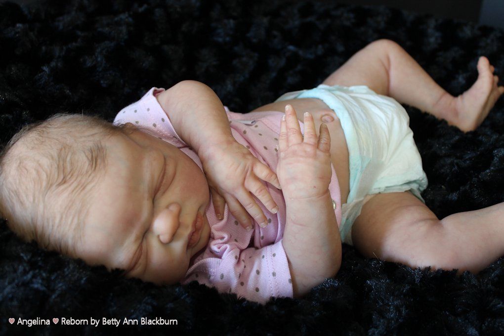 Reborn baby girl doll - Angelina by Cindy Musgrove