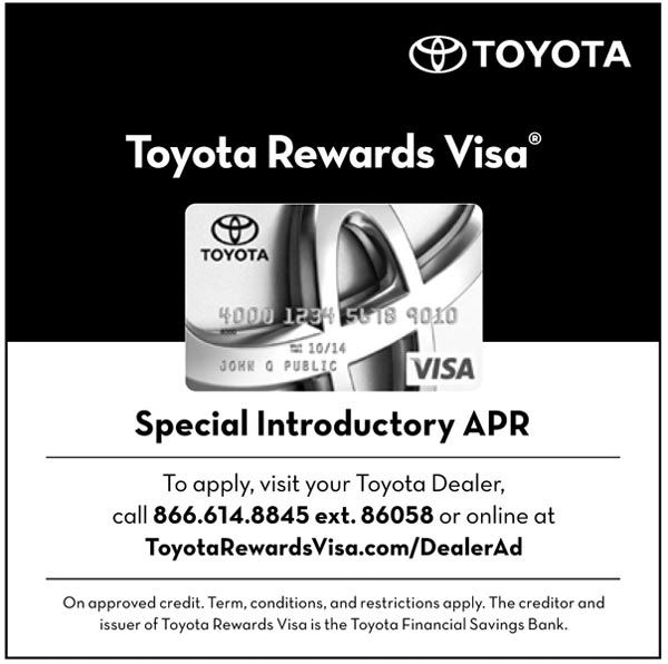 toyota financial services rewards visa #5