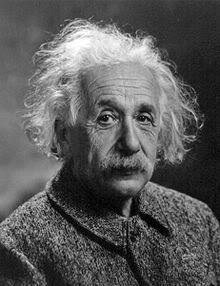 Albert Einstein -Njemački fizičar teorija relativnosti atomska bomba