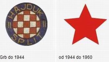HNK Hajduk Split - Logo (grb) kroz povijest nogomet sport