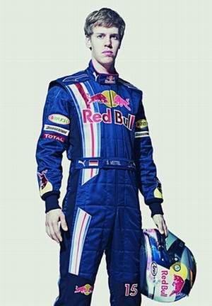 Sebastian Vettel - Vozac bolida  Formula1 Red Bull  trka utrka