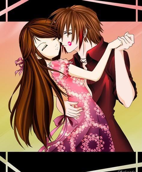 anime couples lineart. wallpaper Of An Anime COUPLE!