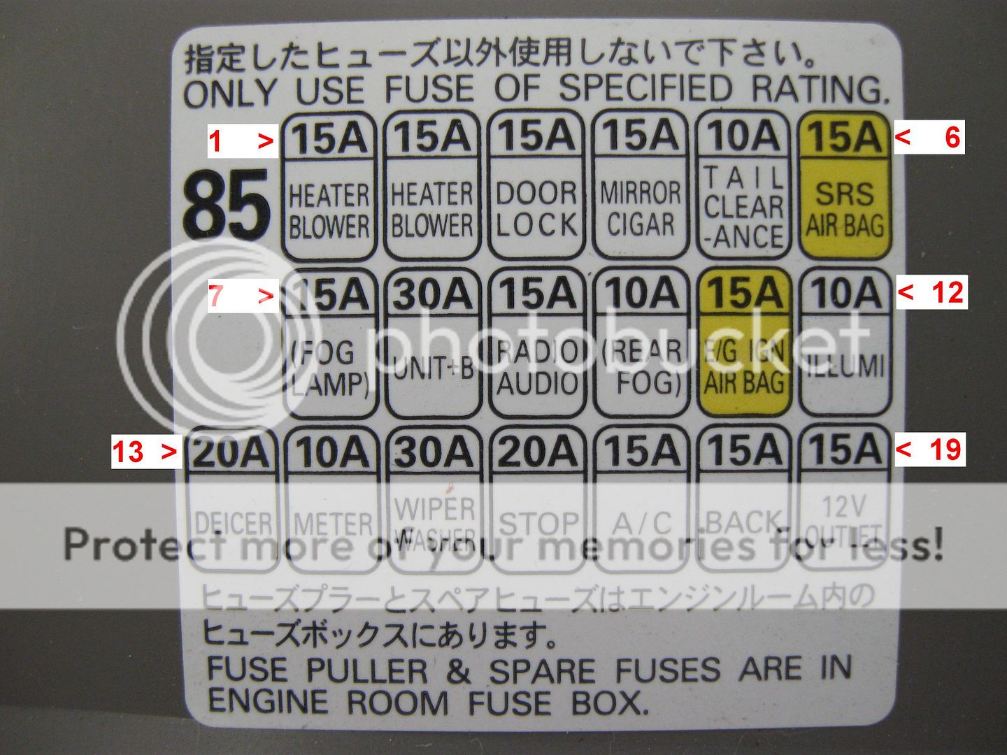 ('03-'05) Running lights won't turn off unless fuse pulled ... 2010 subaru forester fuse box diagram 