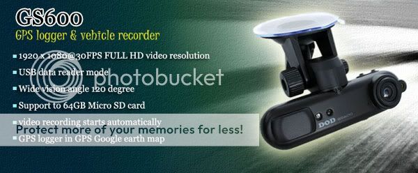 Mew 1920x1080 GS600 Camcorder Full HD DOD GPS Car DVR  