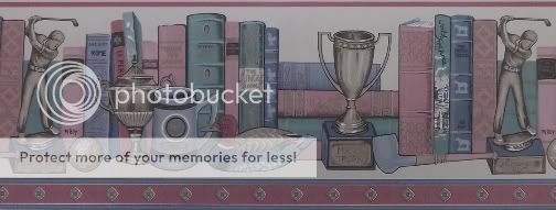 Elegant Wallpaper Border Library Golfing Books Classic  