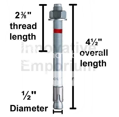 Hilti Concrete Anchors Commercial Industrial Floor Lot of 9 boxes 