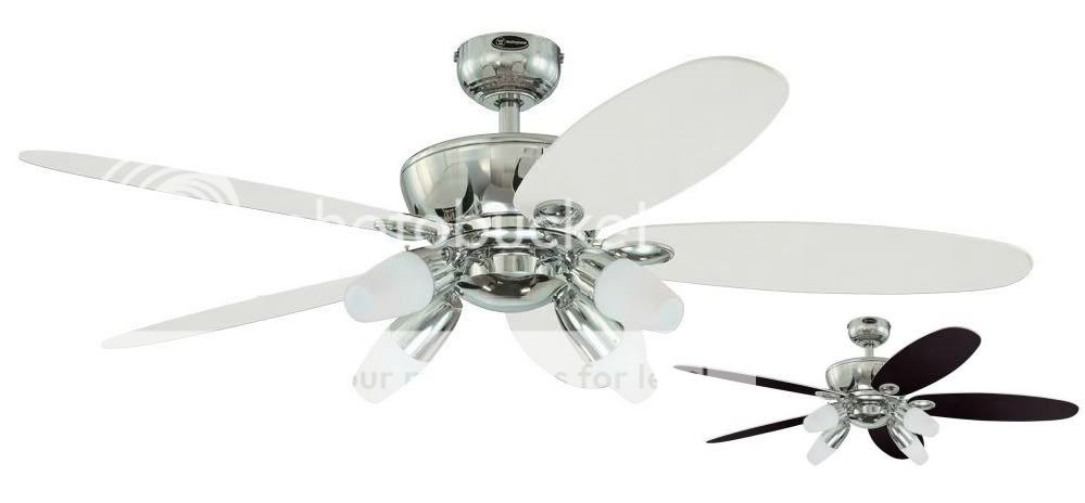 Westinghouse 52"Ceiling Fan w Light Kit Panorama Contemporary Modern Large Room