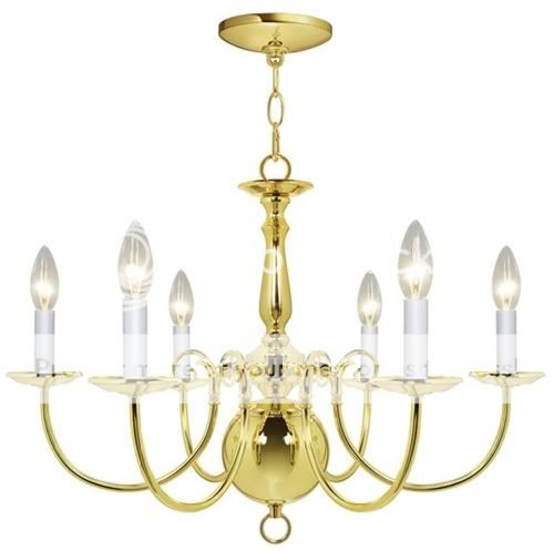   Williamsburg Chandelier Light Fixture Brass Candle Hanging Ceiling NEW