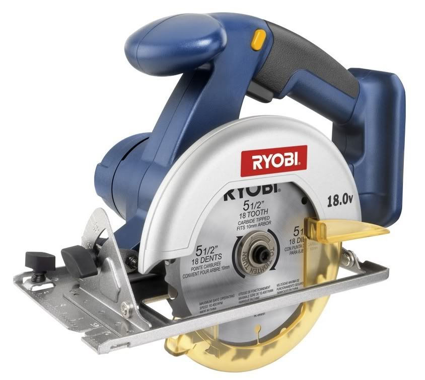 Ryobi 18V Circular Saw Cordless One+Plus Skil 5-1/2