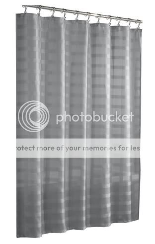   Shower Curtain Contemporary Textured Design Bathroom Sleek Elegant