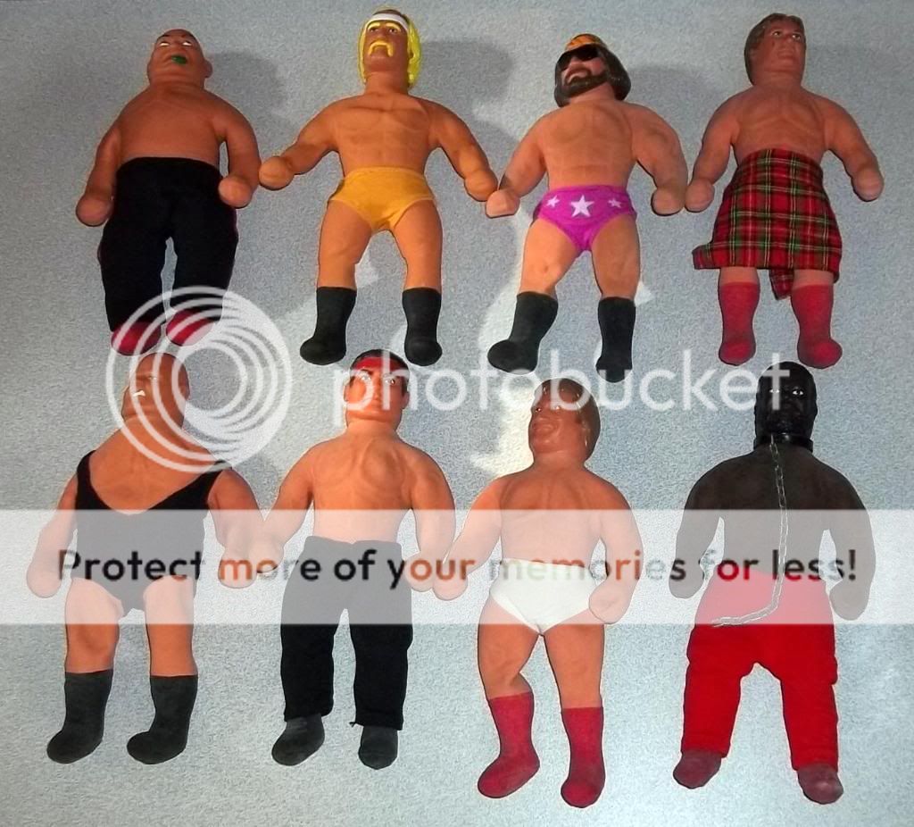 WWF LJN Stretch Wrestlers COMPLETE SET RARE Macho Man  