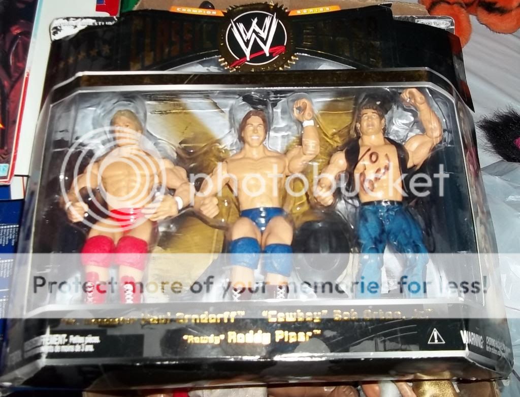   Classic MOC Wrestling Figure Piper Orton Orndorff AUTOGRAPHED 3 Pack