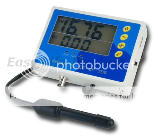 pH °C ORP EC CF TDS PPM Monitor Water Meter Tester LED  