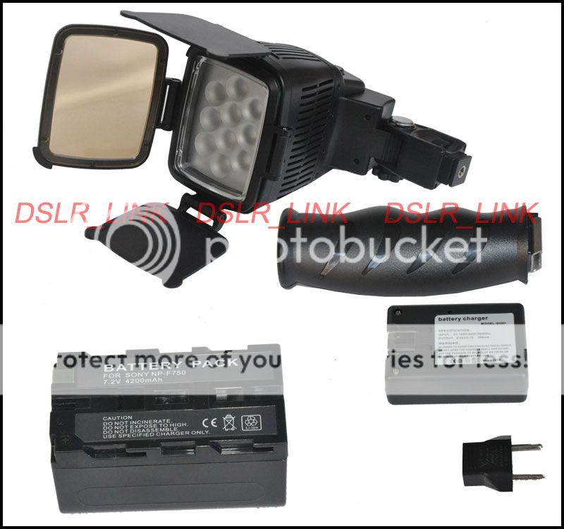 10 LED 5012 Video Light Lighting Kit 5500k 6500k for Camcorder/Camera 