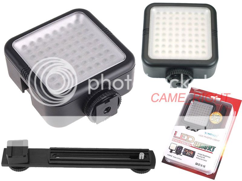 YN 64 Syd 0808 64pcs LED Video Light for DV Camcorder Lighting with Bracket