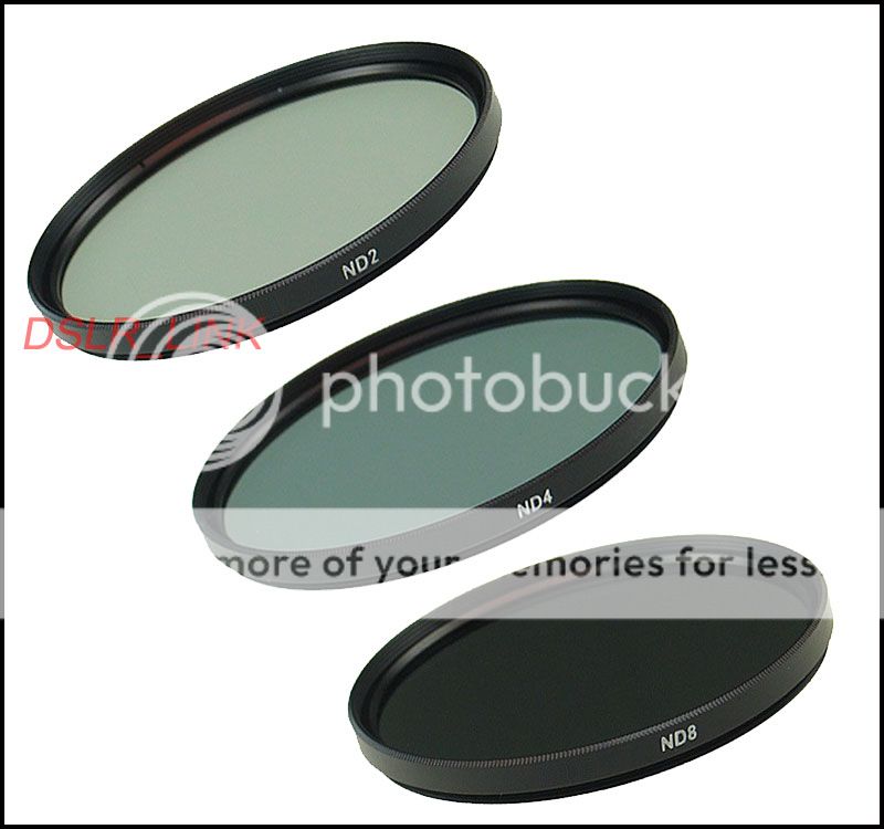  Neutral Density ND2 ND4 ND8 3pcs Filter Kit for SLR Calera Lens