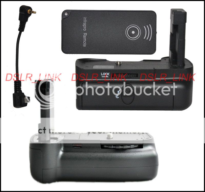   Vertical Battery Grip + IR Remote for Nikon D3100 D5100 camera  